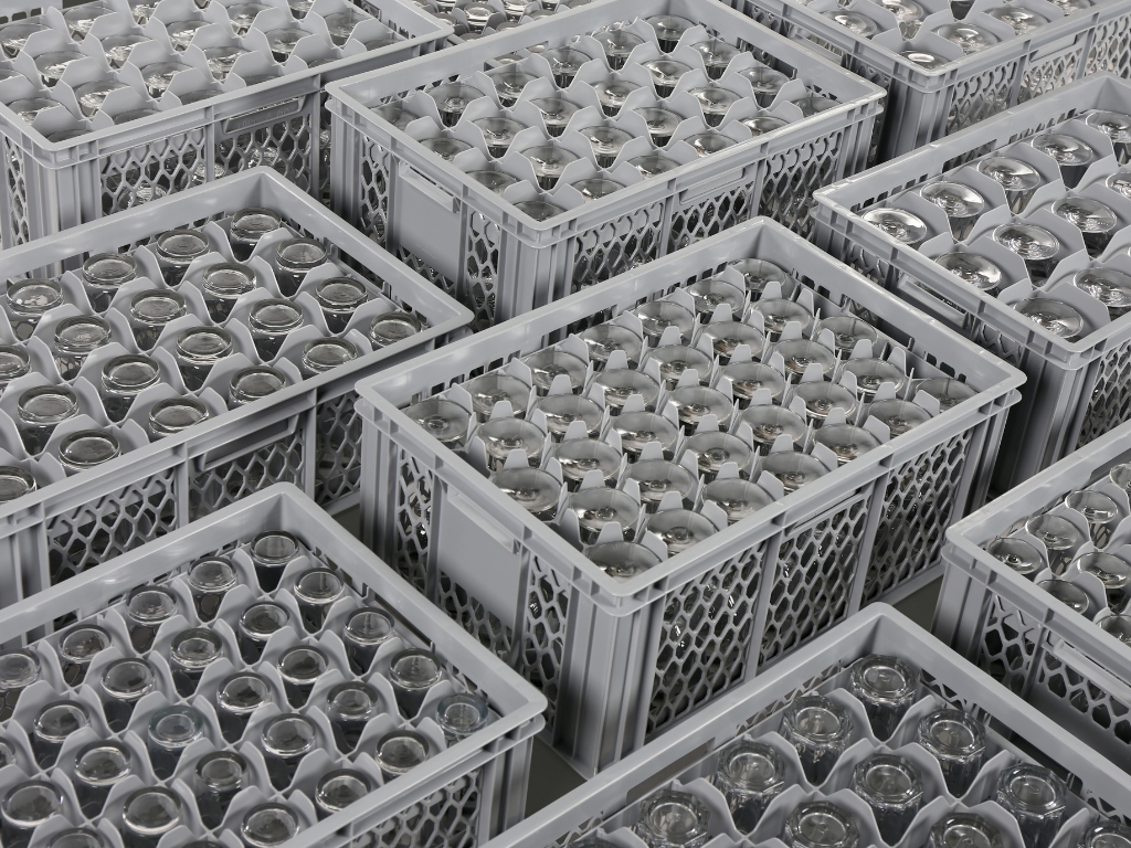 Gläserkisten 600 x 400 mm – Gläser optimal lagern und transportieren