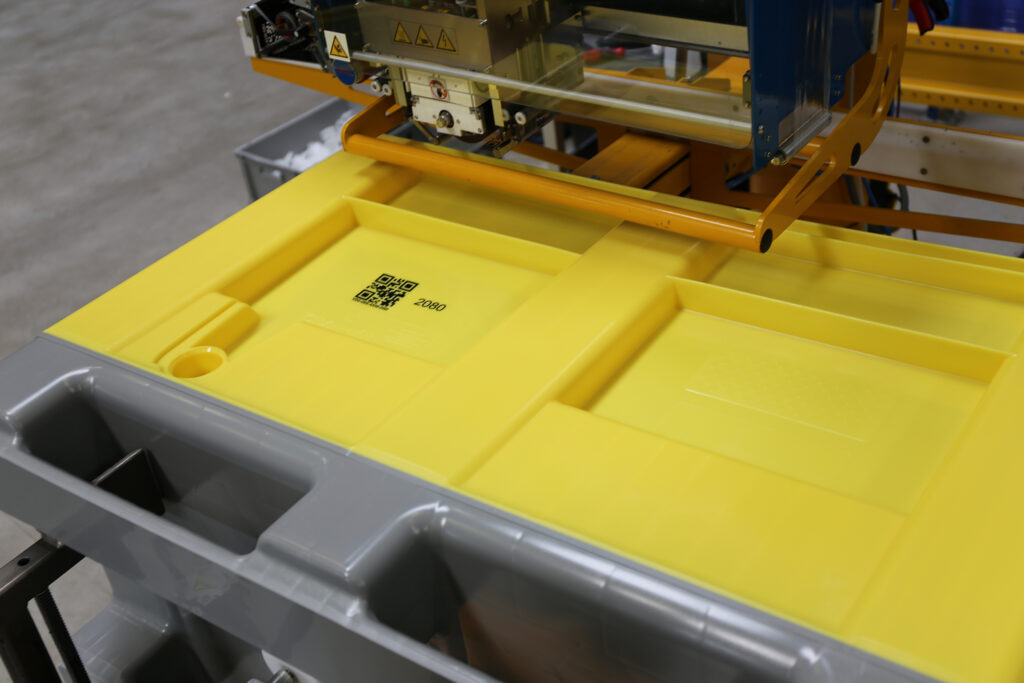 Thermotransfer Bedruckung Palettenboxen Transoplast